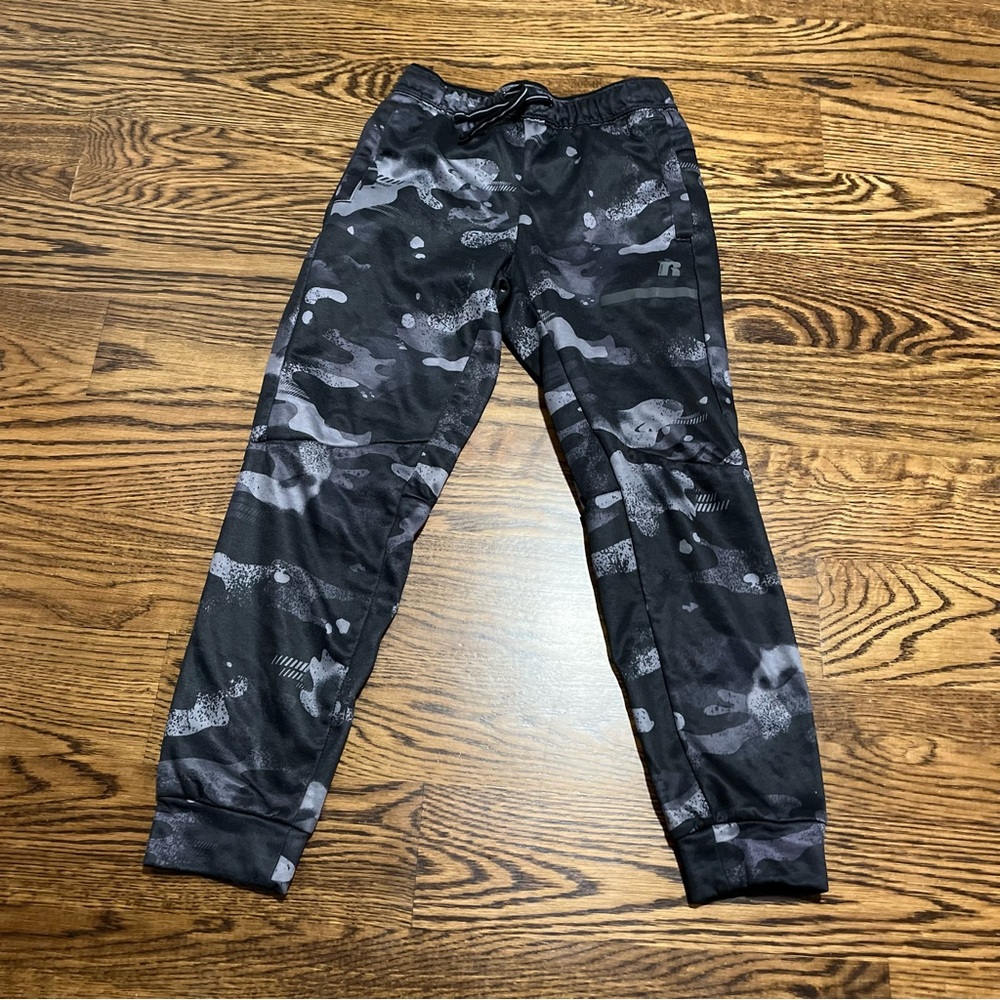 Russell Athletic Kids Gray Camo Joggers